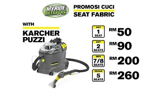 MYRIDE Detailers - Fabric Clean 2021 with Karcher Puzzi