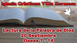 LECTURA BIBLICA _ 20 SEPTIEMBRE _ OSEAS 7 - 14
