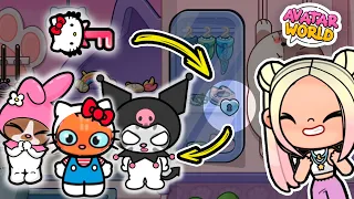 WOW! HELLO KITTY, MELODY and KUROMI Costumes in Avatar World 😻 Let's Check All Secrets in PET SHOP