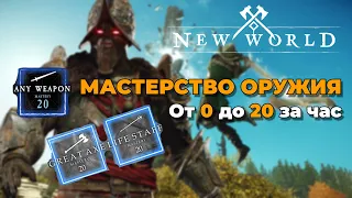 NEW WORLD | БЫСТРЫЙ КАЧ ОРУЖИЯ ДО 20 УРОВНЯ / ЛУЧШИЕ МЕСТА ДЛЯ ПРОКАЧКИ В СОЛО