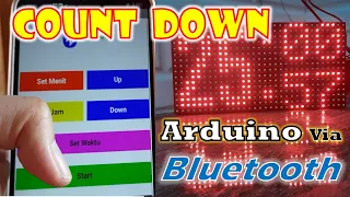 Countdown timer arduino lewat bluetooth - android