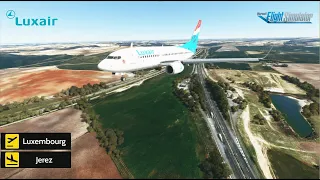 Luxembour to Jerez - MSFS 2020 - Luxair