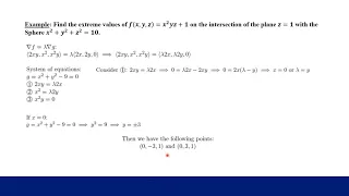 Lagrange Multipliers (Example 2)