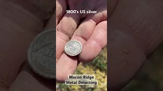 We found 1800’s US silver! #treasure #silvercoins #metaldetecting #minelabs