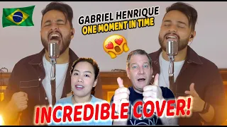 Gabriel Henrique "One Moment in Time" cover |Dutch Couple REACTION