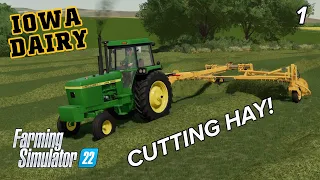 NEW SERIES Iowa Dairy on UMRV (Upper Mississippi River Valley) by DJ Modding! - EP1 - FS22