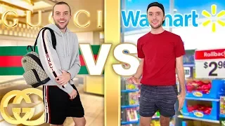 I Wear GUCCI vs WALMART For A Week!