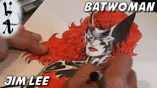 Jim Lee drawing Batwoman