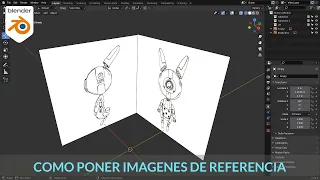Como colocar imagenes de referencia en Blender 2.92 - Tutorial español