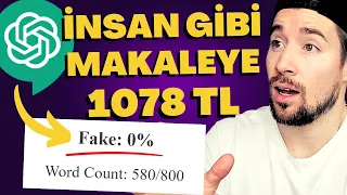 ChatGPT 'ye İnsan Gibi Yazdırarak Makale Başına Ödeme 1078 TL Alıyoruz! Ücretsiz Taktik