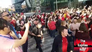 LIVERPOOL FANS SINGING BEFORE UCL FINAL