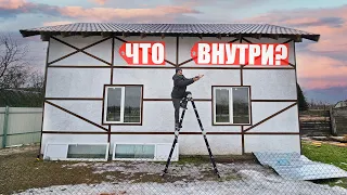 СОСЕД не УЗНАЛ ДОМ! ВНУТРИ новые СТЕНЫ, ОБРЕШЕТКА, ПАРОИЗОЛЯЦИЯ!))