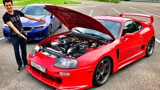 600 л.с. TOYOTA SUPRA vs 600 л.с. BMW M5 F90!) 2JZ + механика! Обзор и тест-драйв легенды. JDM. NFS.