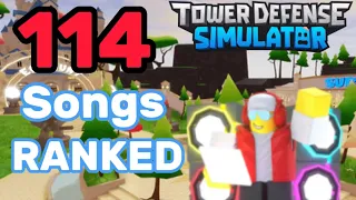 EVERY TOWER DEFENSE SIMULATOR OST RANKED (By the TDS Wiki and Subreddit!)