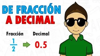 CONVERTIR FRACCION A DECIMAL Super facil - Para principiantes