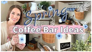 SPRING COFFEE BAR IDEAS | CALM & RELAXING SPRING CLEAN + DECORATE WITH ME | DECORATING FOR SPRING