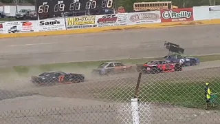 Slinger Speedway Figure 8 May 15, 2022 CRASH