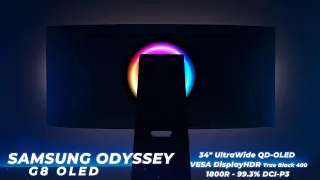 Next Gen OLED Gaming Monitor: Samsung Odyssey OLED G8 34" First Impressions Unboxing