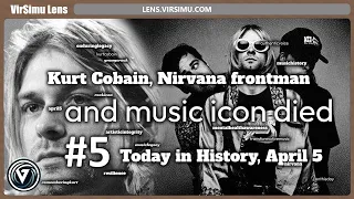 Today in History, April 5, Kurt Cobain, Nirvana frontman and music icon died #KurtCobain #Nirvana