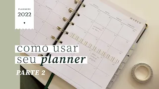 COMO USAR PLANNER 2022: planejamento mensal - parte 2