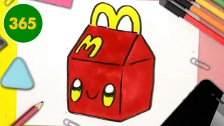 COMMENT DESSINER UN HAPPY MEAL KAWAII 🍔 Dessins Faciles 🍔 Apprenez à dessiner avec Jape