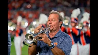 Mark Zauss with the Auburn University Marching Band