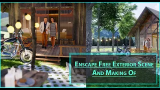 SketchUp Exterior Rendering with Enscape (Free Exterior Scene)