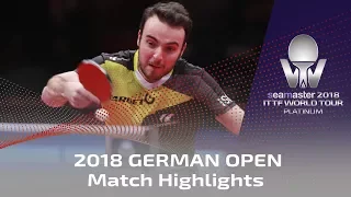 2018 German Open Highlights I Xu Xin vs Simon Gauzy (1/4)