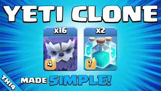 *WARNING* YETI CLONE CRUSHES BASES!!! NEW TH14 Attack Strategy | Clash of Clans