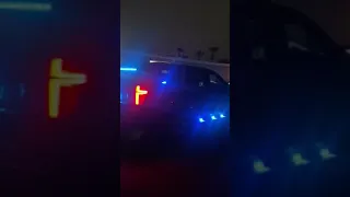 2021 Chevy Tahoe with lights on at night preview