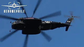 US Navy Sikorsky MH-53E Sea Dragon Flyover at Food City Dirt Race at Bristol Motor Speedway 09Apr23