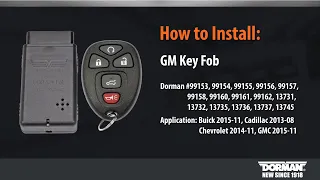 GM key fob programming by Dorman Products