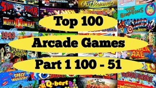 Retro Gaming - Top 100 Arcade Games Part 1  100 - 51 #retrogaming #arcade #arcadegames