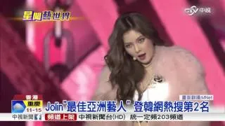 Jolin霸氣登"MAMA" 震撼全場韓星│中視新聞20151203