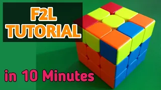 How To Solve Rubik's Cube "F2L Tutorial" In Hindi