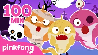 [BEST] Halloween Songs for Kids | Chumbala, Halloween Zombie Sharks & Cars | Compilation | Pinkfong