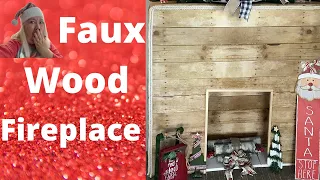 BEAUTIFUL Faux Fireplace/simple DIY