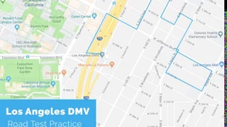 Los Angeles DMV Road Test Route - powered by YoGov