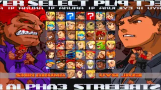 Street Fighter Alpha 3 MAX All Characters [PSP]