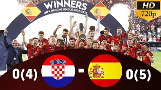 Croatia Vs Spain Extended Highlights | UEFA Nations League Final 2023