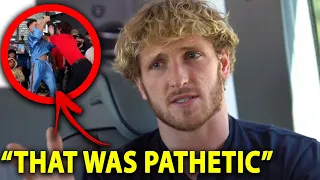 Logan Paul Reacts To Bryce Hall VS Austin McBroom FIGHT!