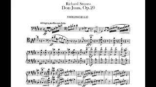 Don Juan, Op 20 Strauss, Richard cello Orchestra Audition Excerpt with Score