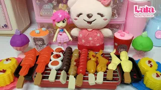 Drama Memasak Sate Bakaran, Jus, Ice Cream Lala dan Cici | Bermain Bersama Boneka Lala