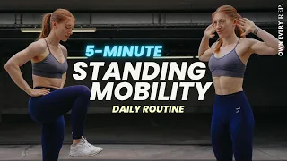 5 Min. Daily Mobility | All Standing Routine - Do This Anywhere | Quick & Easy | No Talking
