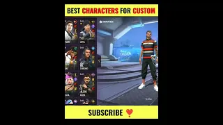 TOP3 Best Character Skill For Custom In Free Fire |💯💥😱|Also  Best Character Skill In Custom.