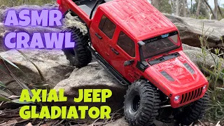 A.S.M.R. Video -  Rock Crawling Axial Jeep Gladiator SCX10 III @ Rousey ⚠️ Ogre Fart dropped in ⚠️