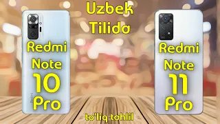 Redmi Note 10 Pro Va Redmi Note 11 Pro, Uzbek tilida