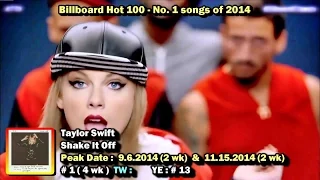 Billboard Hot 100 #1 Songs of 2014 [1080p HD]