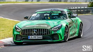 AMG GT R Fast Nurburgring HOT LAP and CHASE!