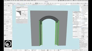 Archicad Tutorial #79: Arched Openings with sloped sides and Complex Profile Door Trim